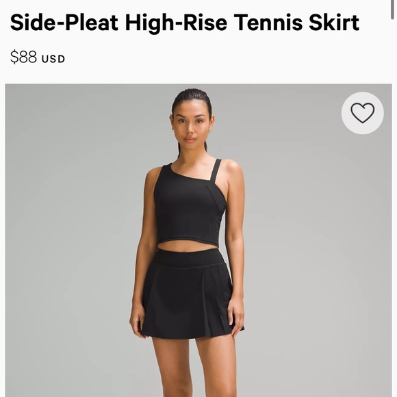 Side-Pleat High-Rise Tennis Skirt - Picture 1 of 4